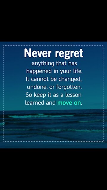 Never regret [GMG Originals]