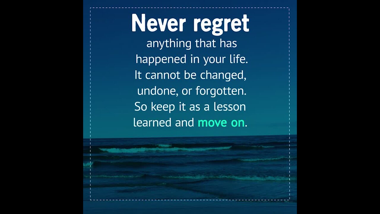 Never regret [GMG Originals]