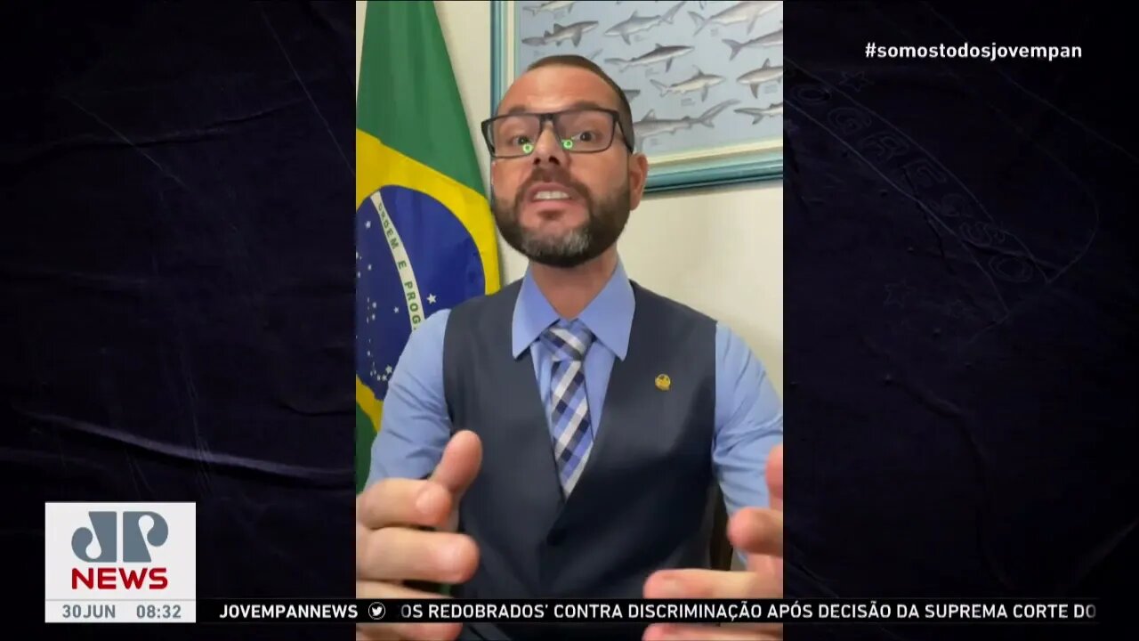 Senador Jorge Seif fala em apoio à Jovem Pan sobre ação do MPF