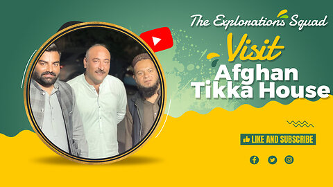 Taste the Journey | of Afghan Tekka House Vlog | The Explorations Squad