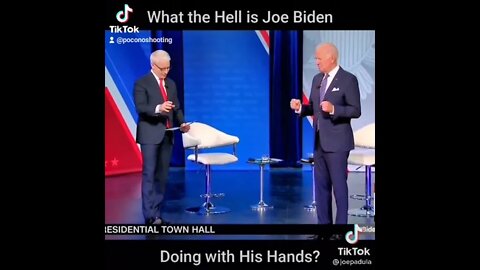 Biden Town Hall Clenching Fists