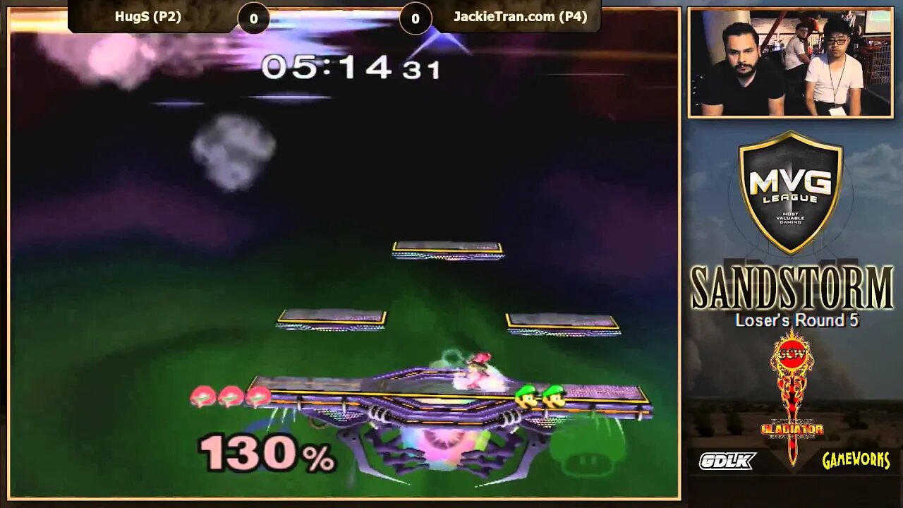 MVG Sandstorm: Singles L5 - HugS (Samus) vs. JackieTran.com (Luigi)