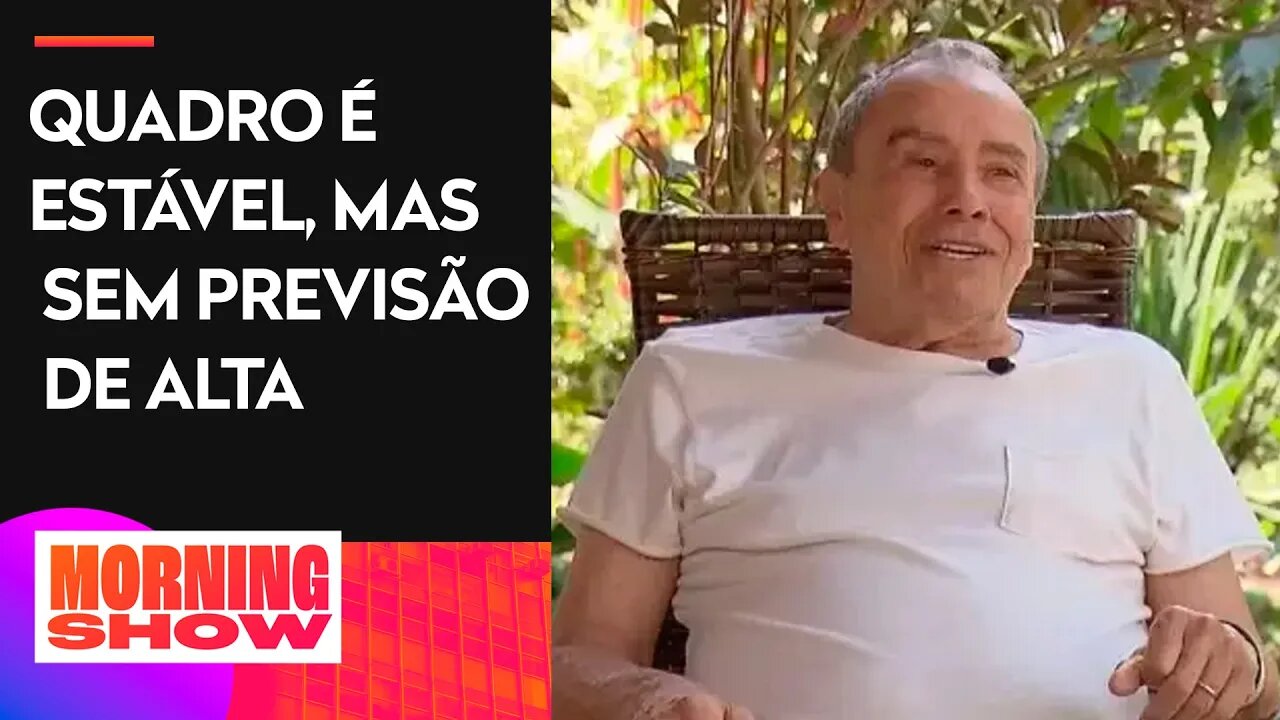 Ator Stenio Garcia segue internado e grava vídeo para agradecer fãs