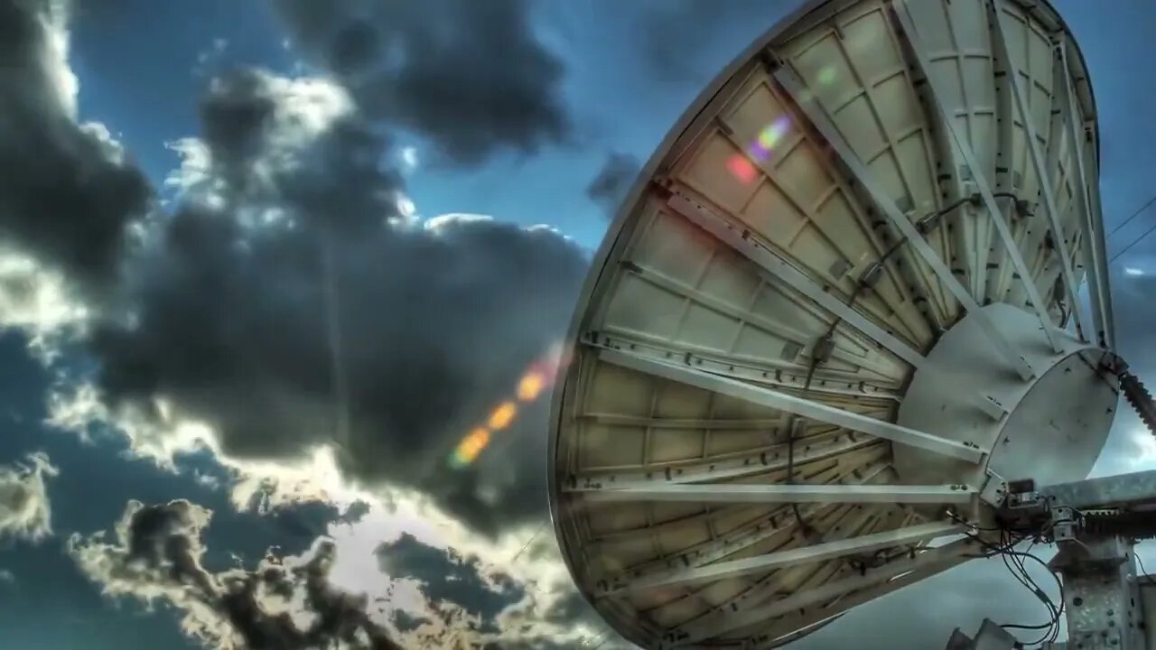 Beachfront B roll Satellite Dish HDR Time lapse Free to Use HD Stock Video Footage