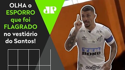 "Todo jogo VOCÊ FAZ ISSO! TOMAR NO C*!" Vídeo VAZOU, e OLHA esse ESPORRO no vestiário do Santos!