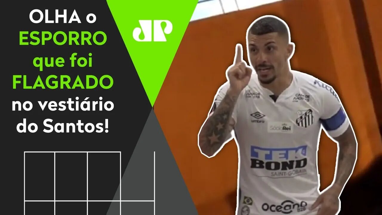 "Todo jogo VOCÊ FAZ ISSO! TOMAR NO C*!" Vídeo VAZOU, e OLHA esse ESPORRO no vestiário do Santos!