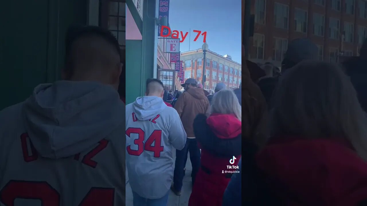 Opening Day at Fenway Park Go Red Sox - The Daily Quickie - Day 71 #redsox #openingday #mlb