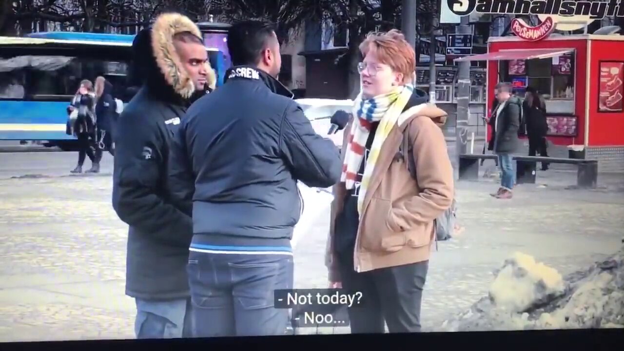 [DELETED VIDEO] Man Asks Swedes If They Would Take Refugees Into Their Own Homes