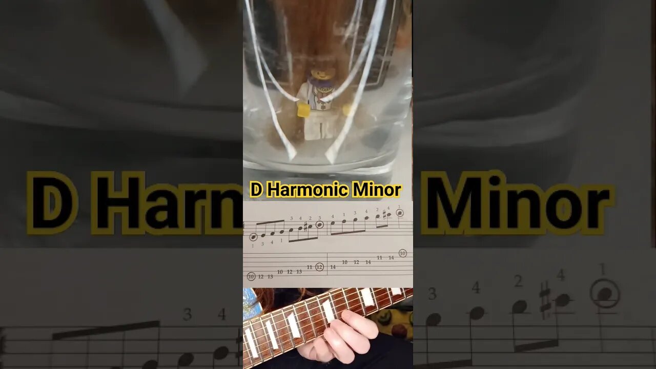 Guitar Scale of the day: d harmonic minor