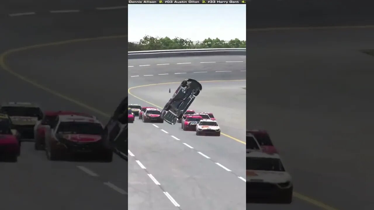 Wreck Coming Off Turn 2 Dega #shorts