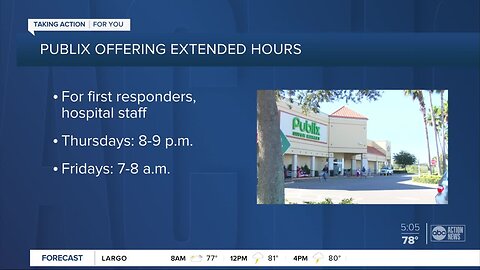 Publix offers special shopping hours for frontline employees