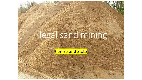 Illegal sand mining