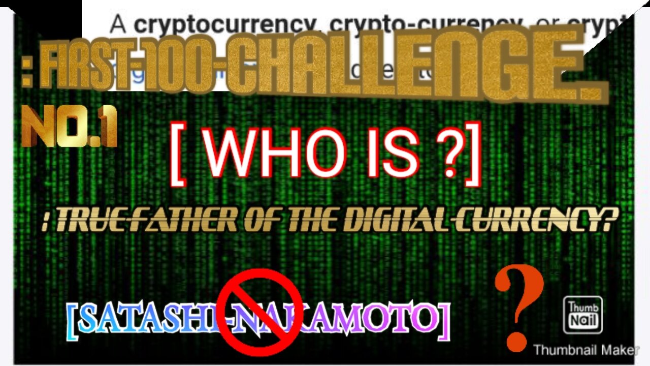 IS : TRUE-FOUNDER-OF-CRYPTO?