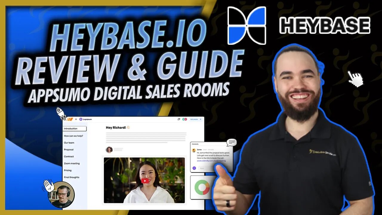 HeyBase Review & Guide 📞💰 AppSumo [Ending Soon] - Digital Sales Rooms For Sales Teams | Josh Pocock