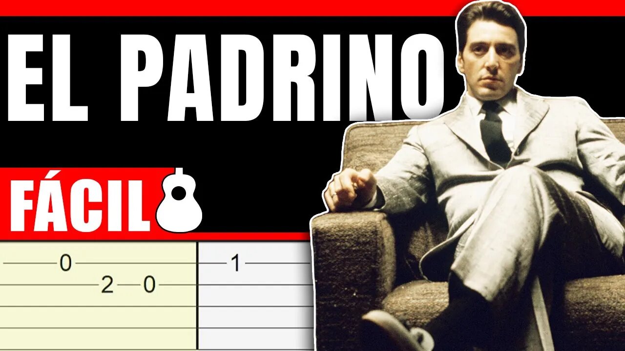 Cómo Tocar🌹EL PADRINO - The Godfather🐈 | TUTORIAL DE GUITARRA | *FÁCIL*