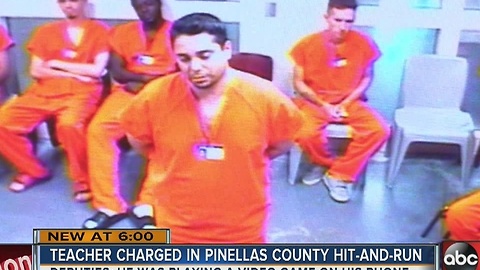Teacher charged in Pinellas County hit-and-run