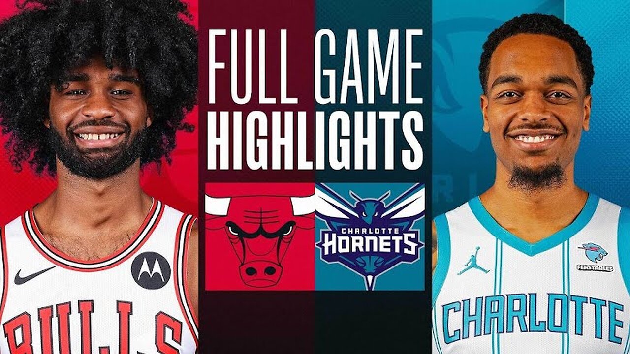 NBA Hornets vs Bulls 110 - 117 Highlights