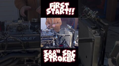 First Start! 388” Small Block Chevy Stroker! Automotive Music Brought To You By Horsepower! #shorts