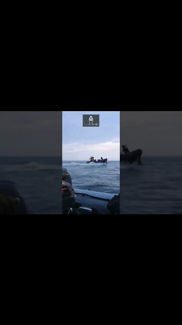 Rare footage of Ukrainian Special Forces using fast motor boats