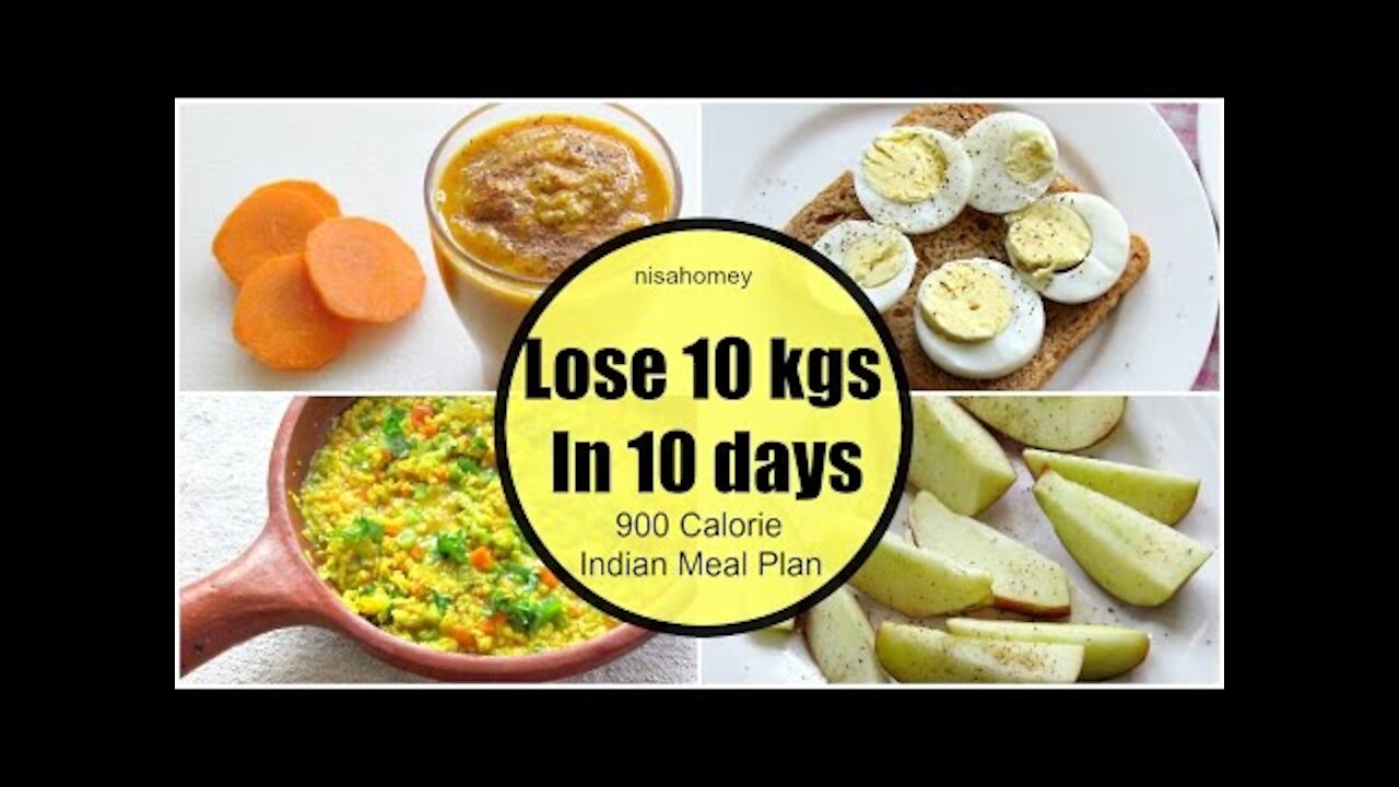 How To Lose Weight Fast 10 kgs in 10 Days - Full Day foreign Diet/Meal Plan For Weight Loss