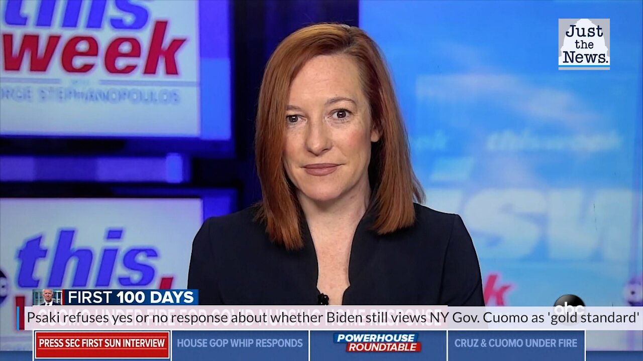 Psaki refuses yes or no response about whether Biden still views NY Gov. Cuomo as 'gold standard'