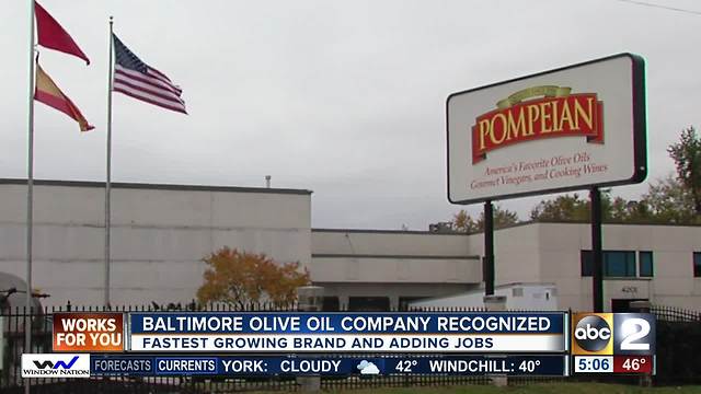 Baltimore olive oil company recognized by Mayor Pugh