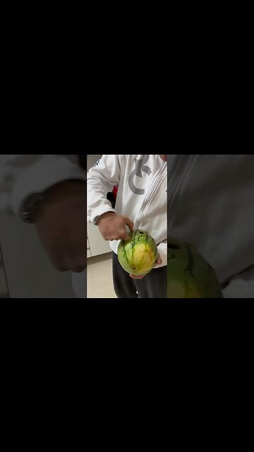 Finger Blasting Watermelons #watermelon #funny #laugh