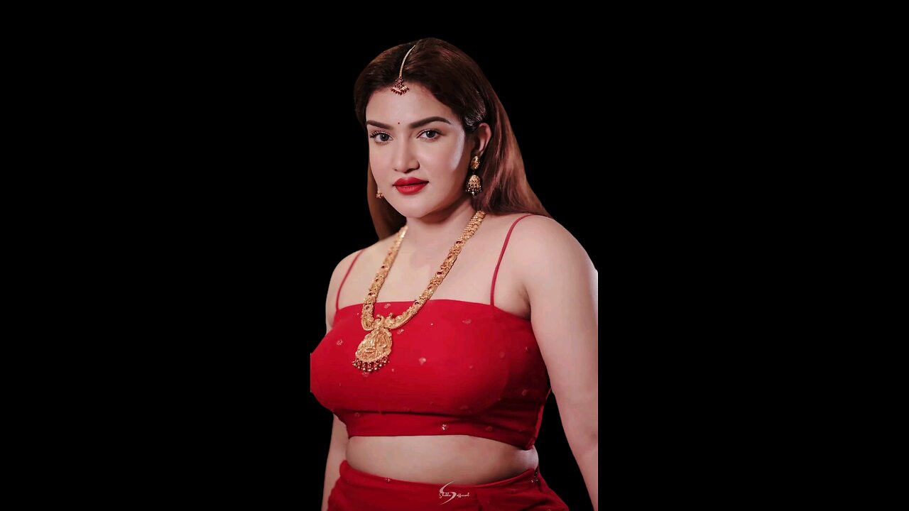 Honey rose in red dress AI stills 📸