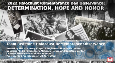 2022 Huntsville Center/Team Redstone Holocaust Rememberance Ceremony