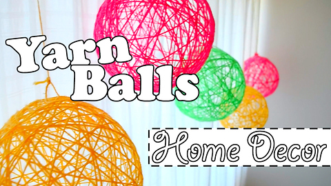 DIY home decor: Yarn balls