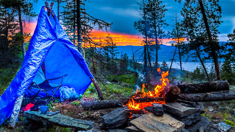 First Overnight Solo Bushcraft and Hammock Camp