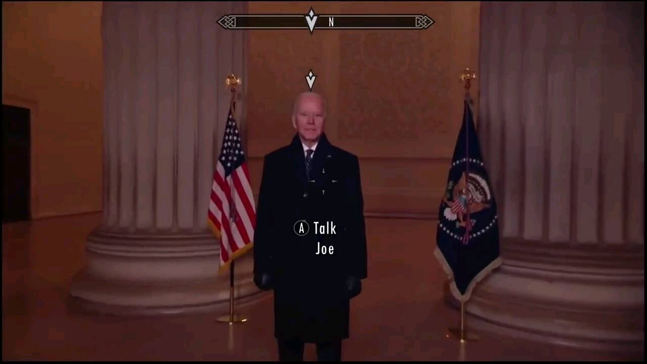 Joe Biden Skyrim Quest NPC