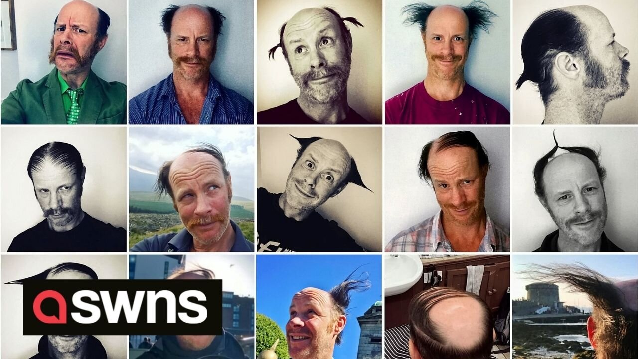 A man spent two years growing a comb-over for cancer honouring a friends passing raising over £10K