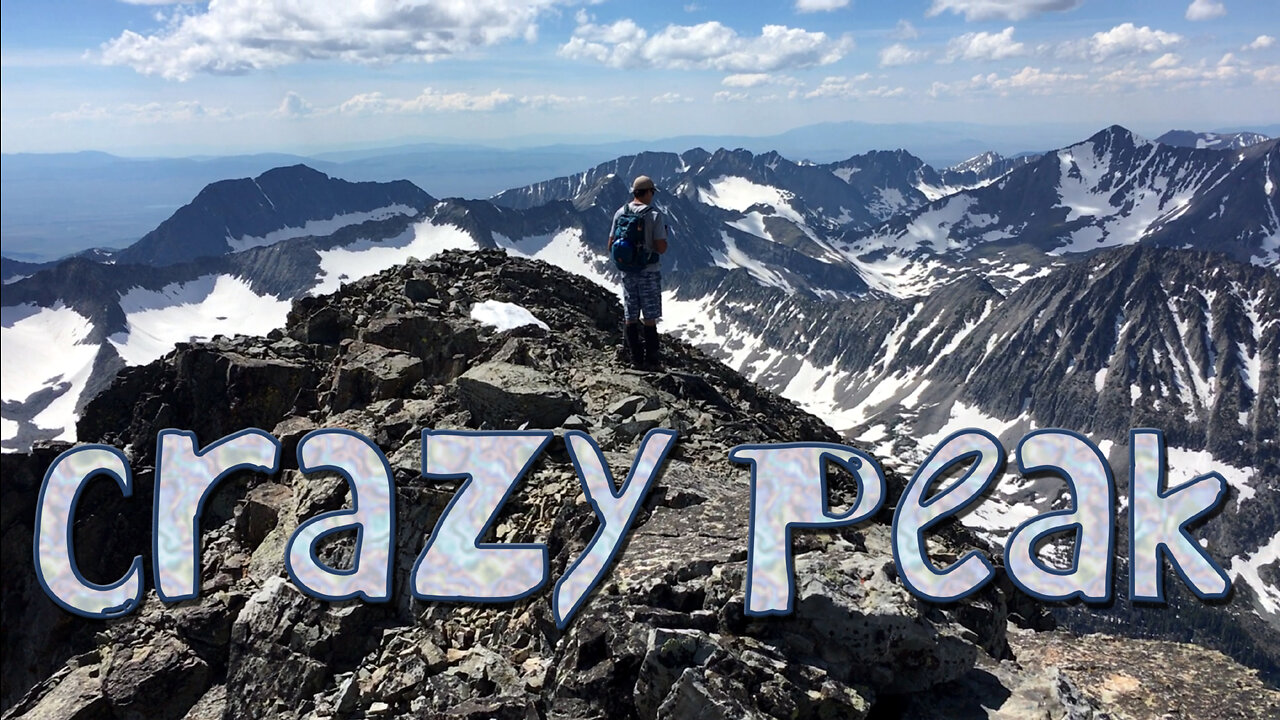 Climbing up Crazy Peak, Montana