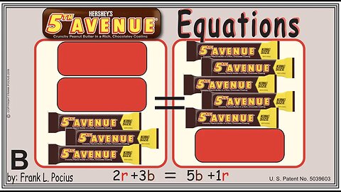 B2_FIFTH AVENUE(notation) 2r+3b=5b+1r _ SOLVE BASIC EQUATIONS _ SOLVE BASIC WORD PROBLEMS