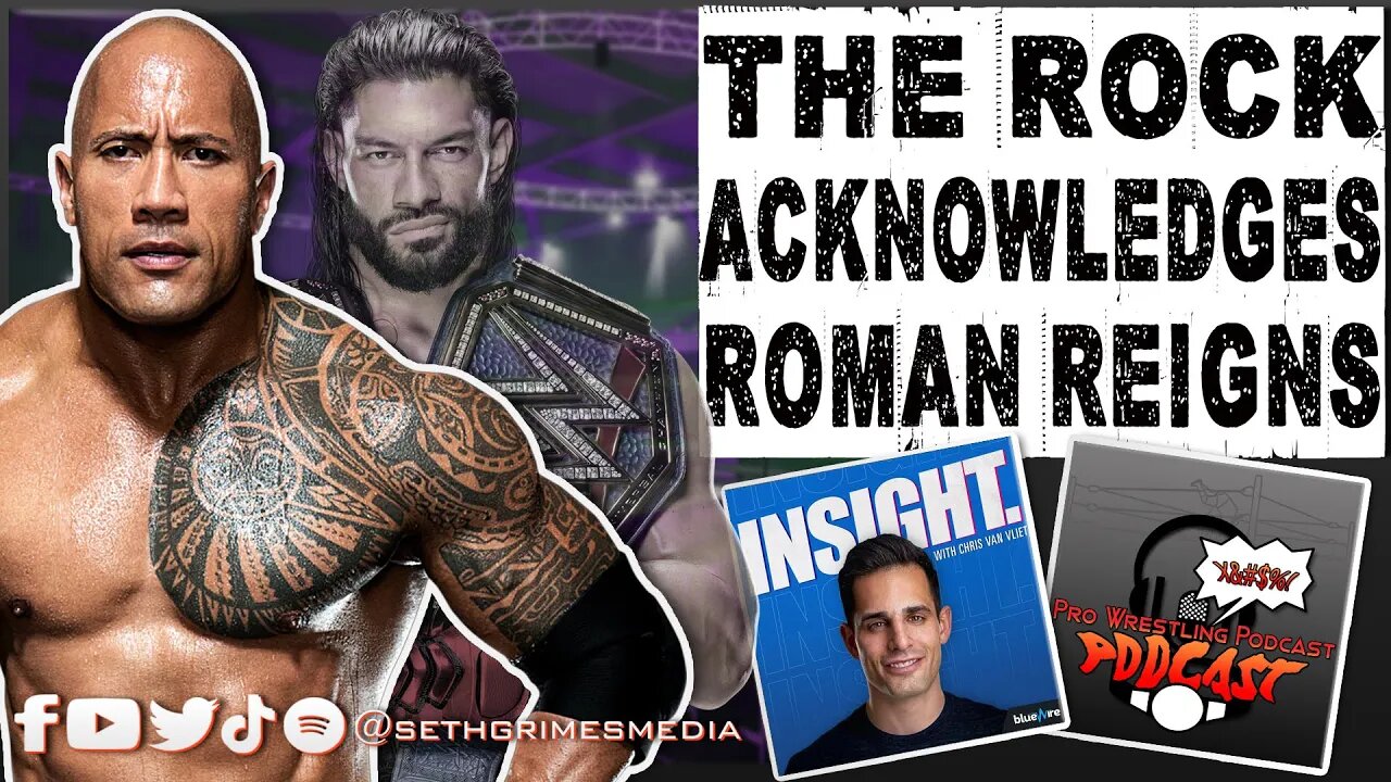 The Rock Acknowledges Roman Reigns and the Bloodline | Clip from Pro Wrestling Podcast Podcast |#wwe