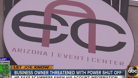 Let Joe Know: AZ business owner threatened to have power shut off