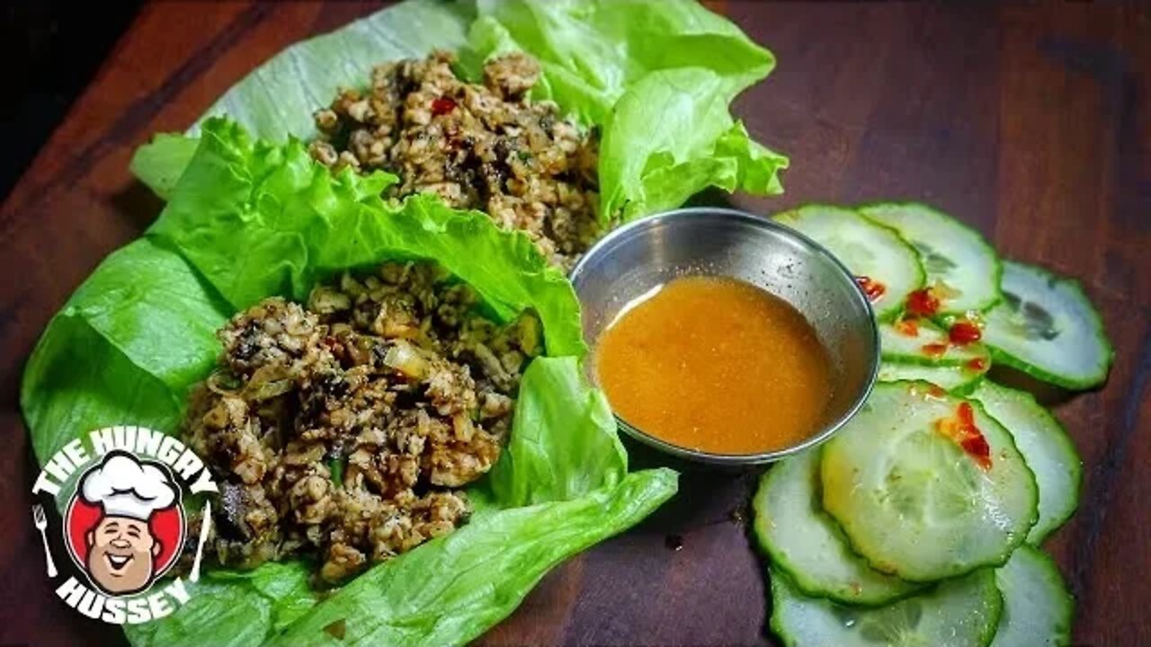 Easy Asian Chicken Lettuce Wraps on the Blackstone