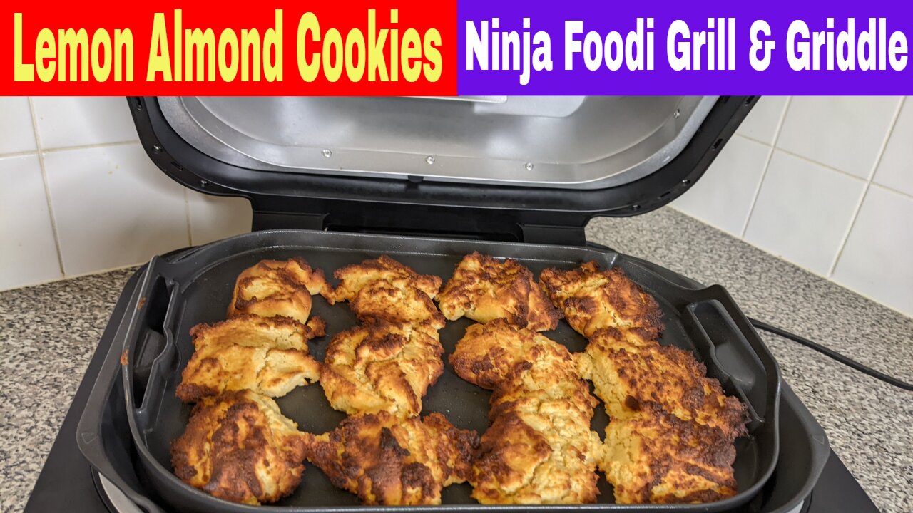 Lemon Almond Cookies, Ninja Foodi XL Pro Grill and Griddle Recipe