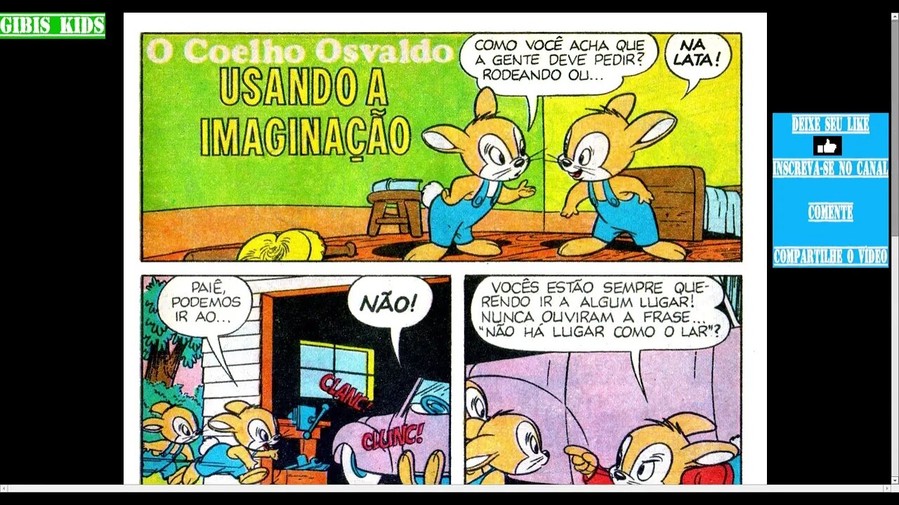 Pica Pau O Coelho Osvaldo Usando A Imaginação