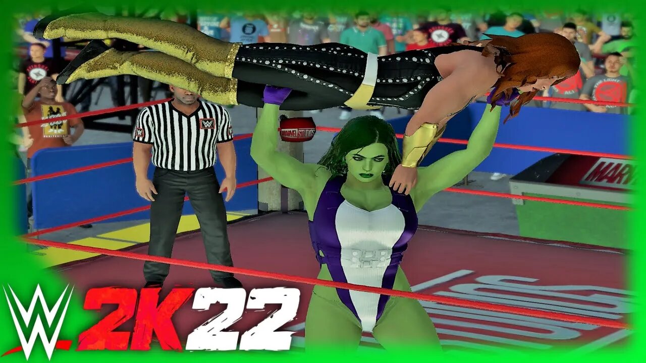 WWE 2K22 | SHE-HULK V TITANIA! | 2 Out Of 3 Falls Count Anywhere Match [60 FPS PC]