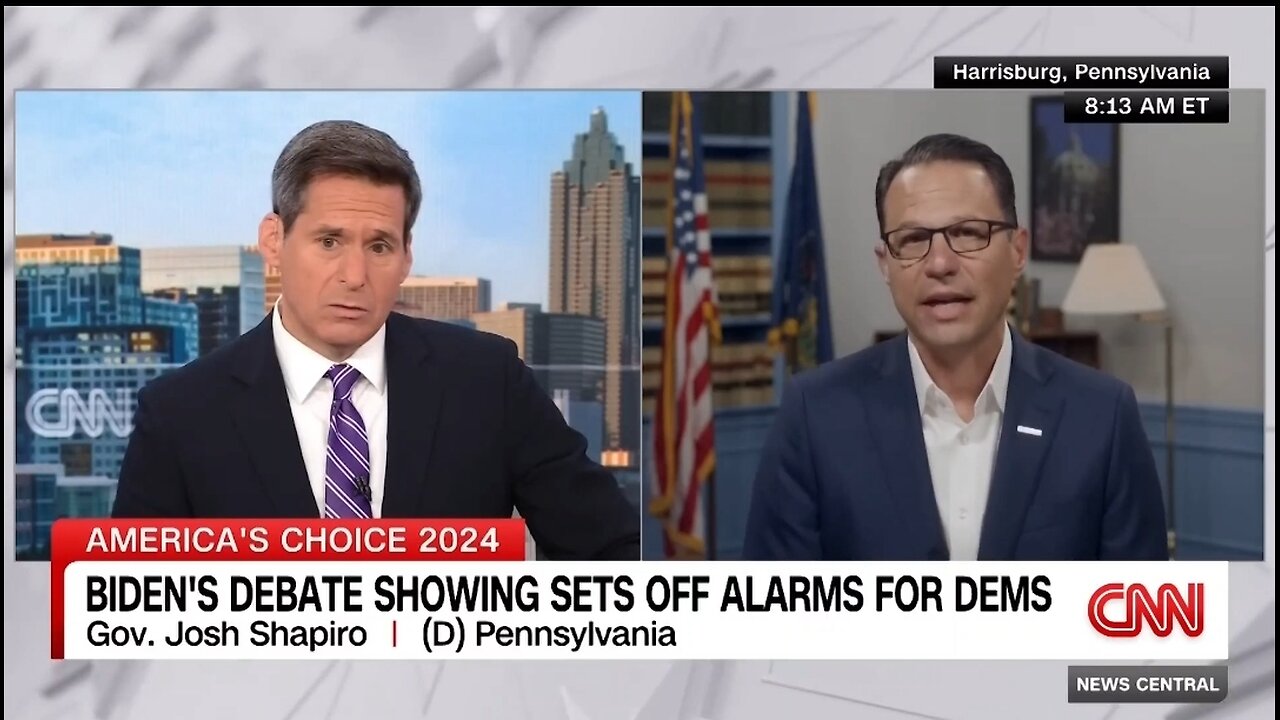 Gov Josh Shapiro: Biden Had a Bad Night But Trump's Dangerous