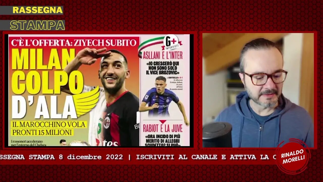 Il Milan mette le ali: rinnovo Leao e Ziyech. Rassegna Stampa ep.197 | 8.12.22