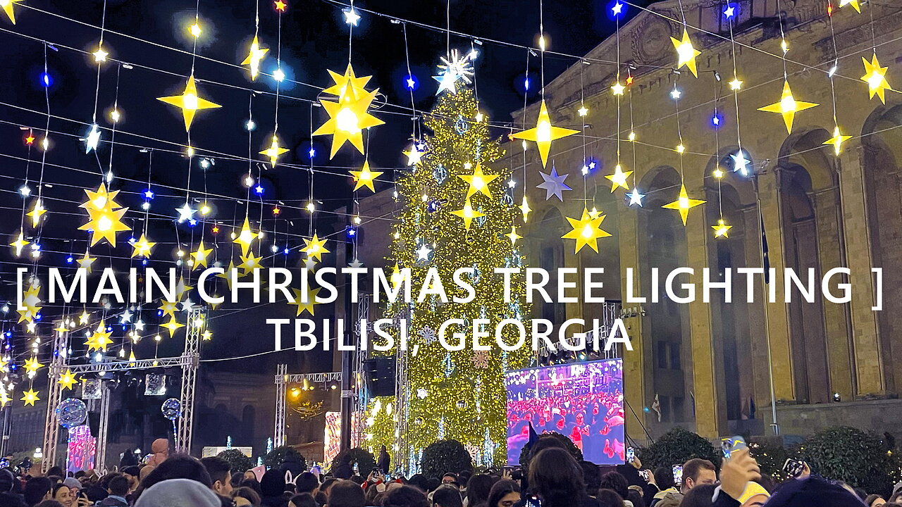 Tbilisi Walks: Main Christmas Tree Lighting