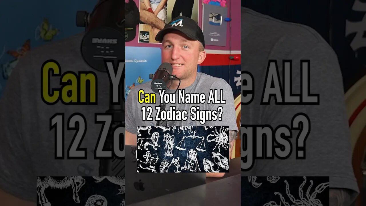 NAMING ALL 12 ZODIAC SIGNS!! Can You Do It? #shorts #zodiac #stars #astronomy #guessinggame