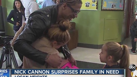 Nick Cannon surprises Logan Heights family at Boys & Girls Club