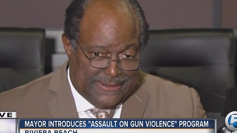 Riviera Beach mayor introduces 'assault on gun violence' program