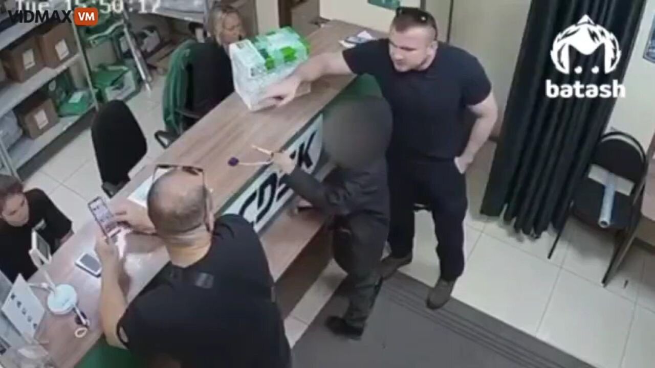 Two Russian Co-Workers Have An Insane Fight, Then End It Like Real Men