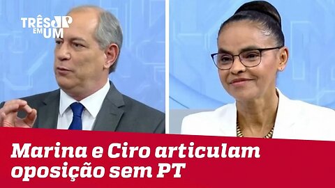 Marina Silva e Ciro Gomes articulam oposição sem PT