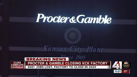 Procter & Gamble plant to close by 2020